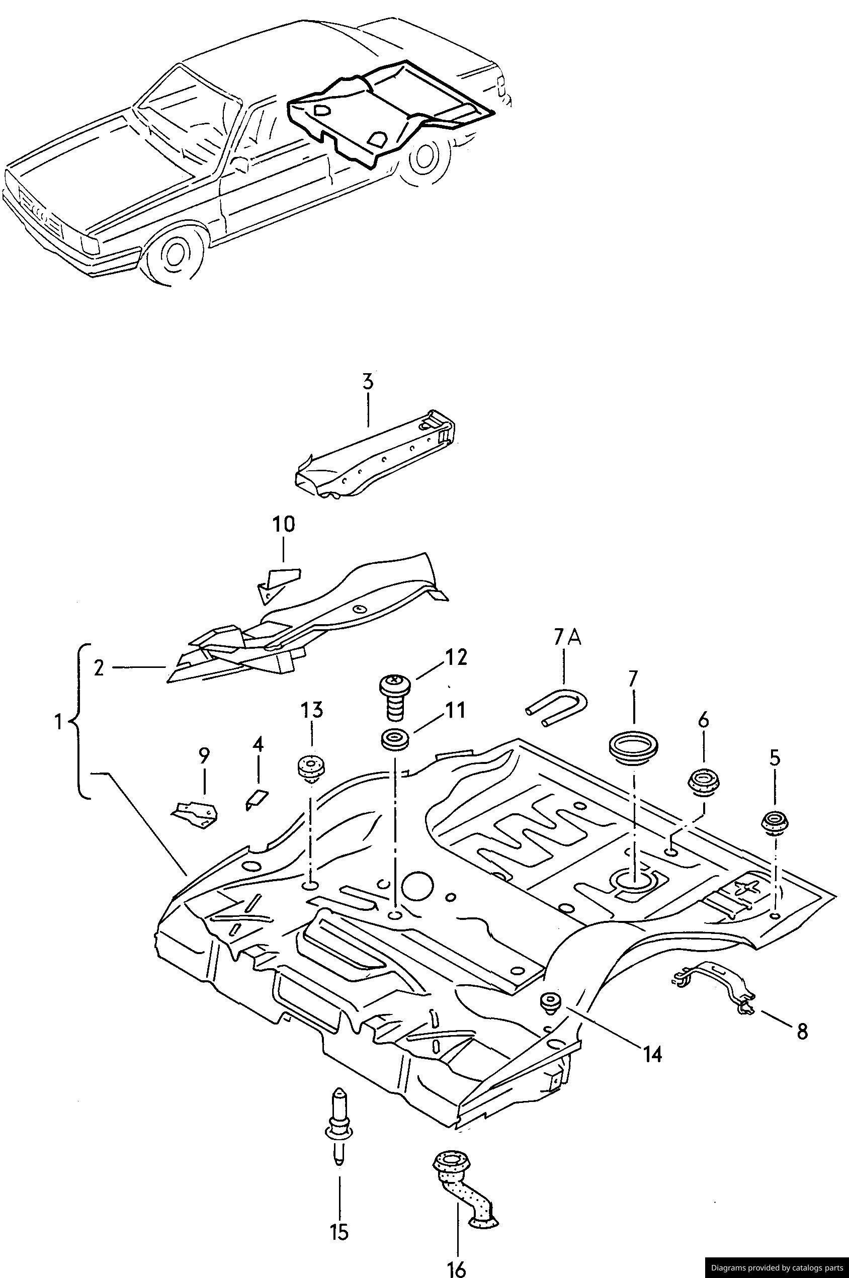 Car part diagram