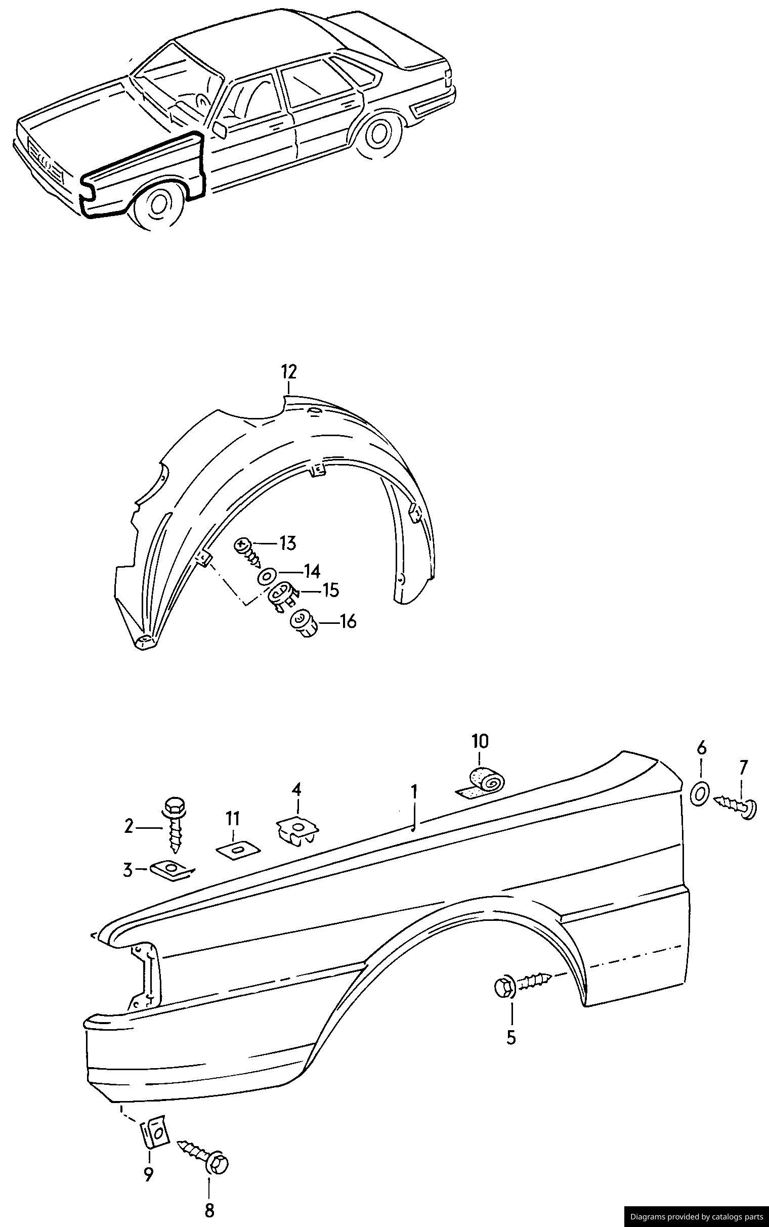 Car part diagram