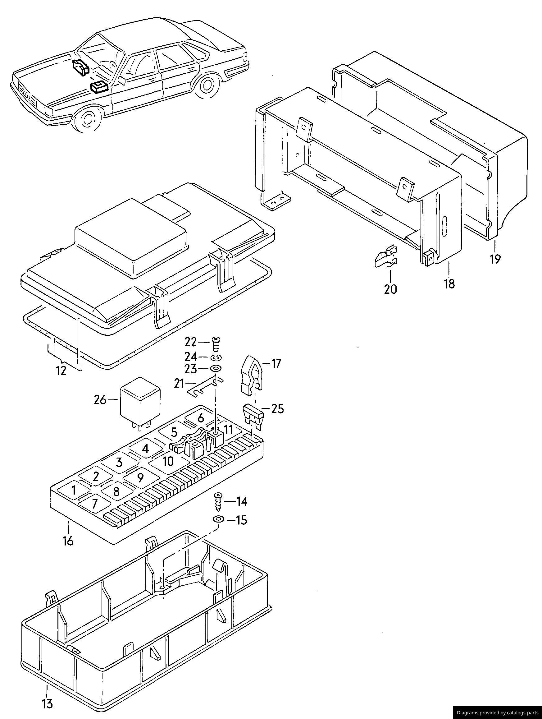 Car part diagram