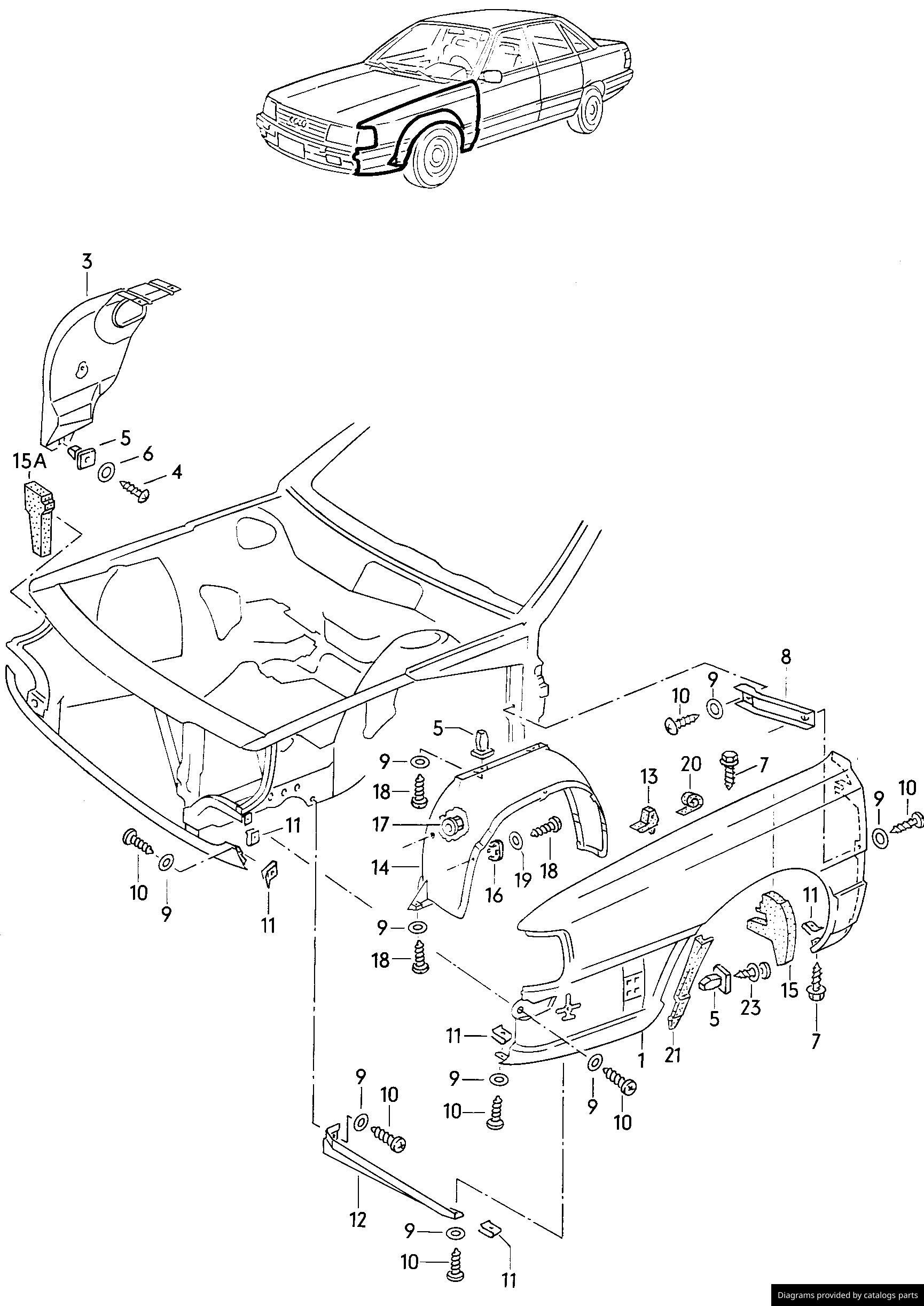 Car part diagram