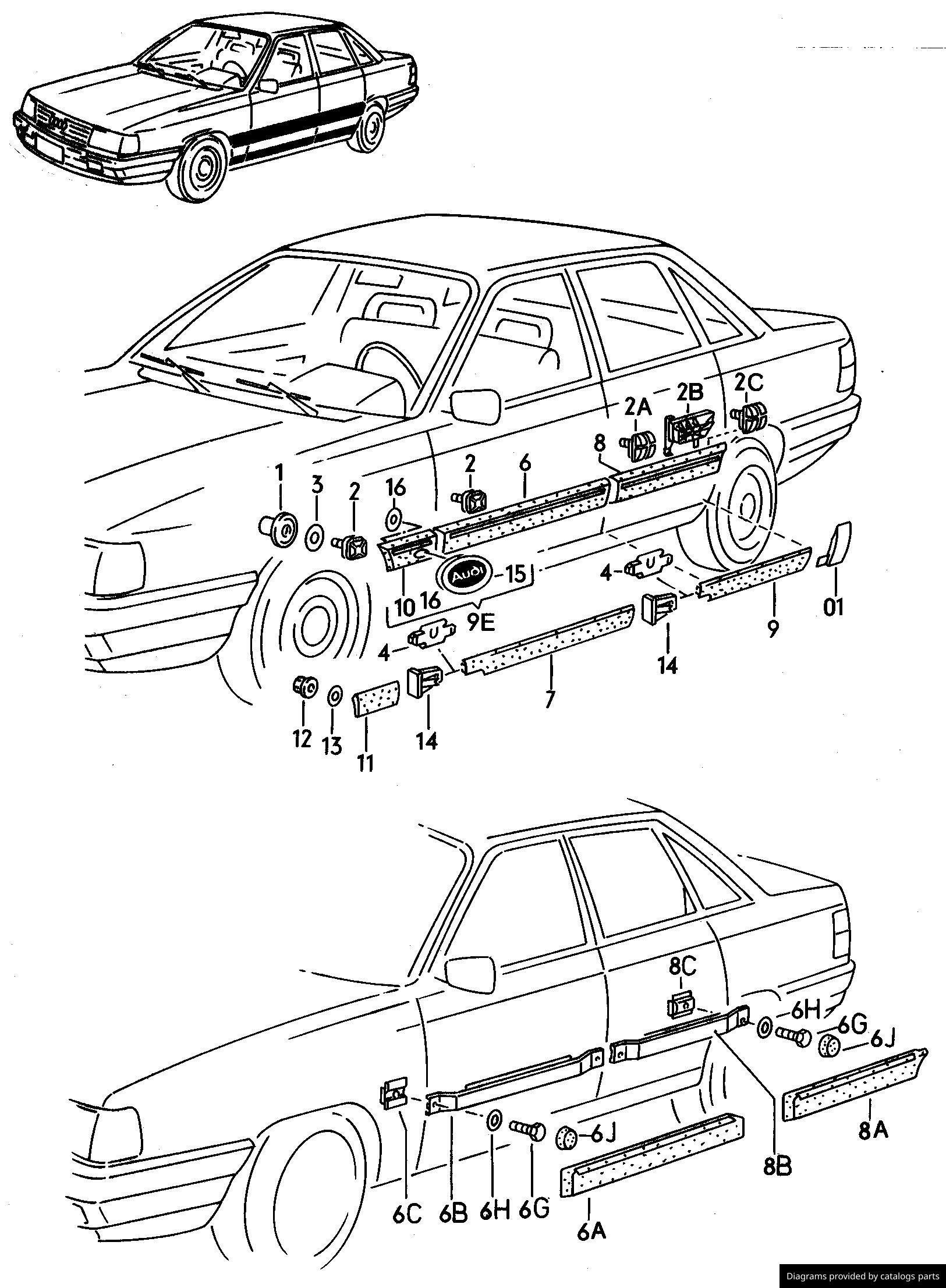 Car part diagram