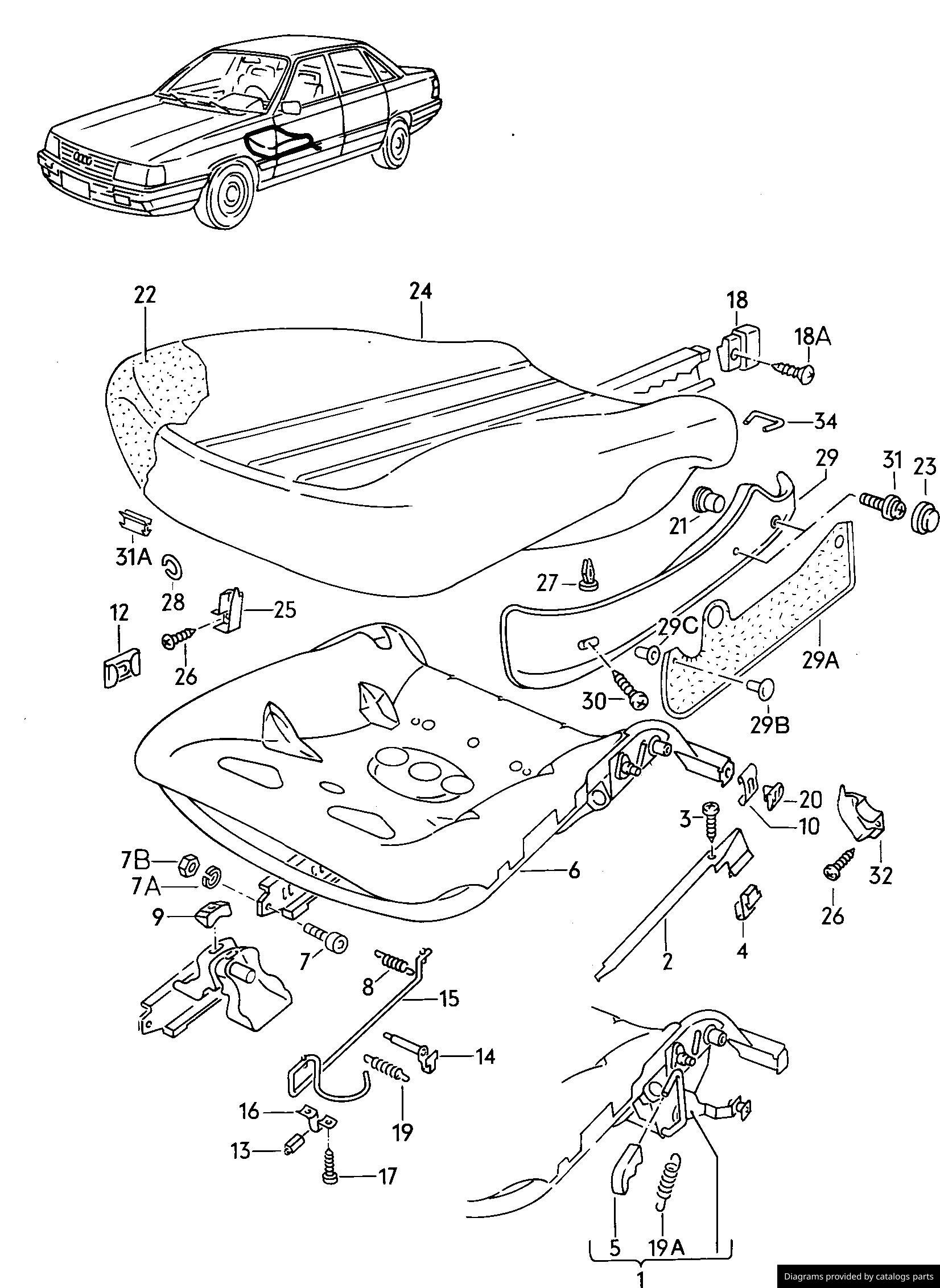 Car part diagram