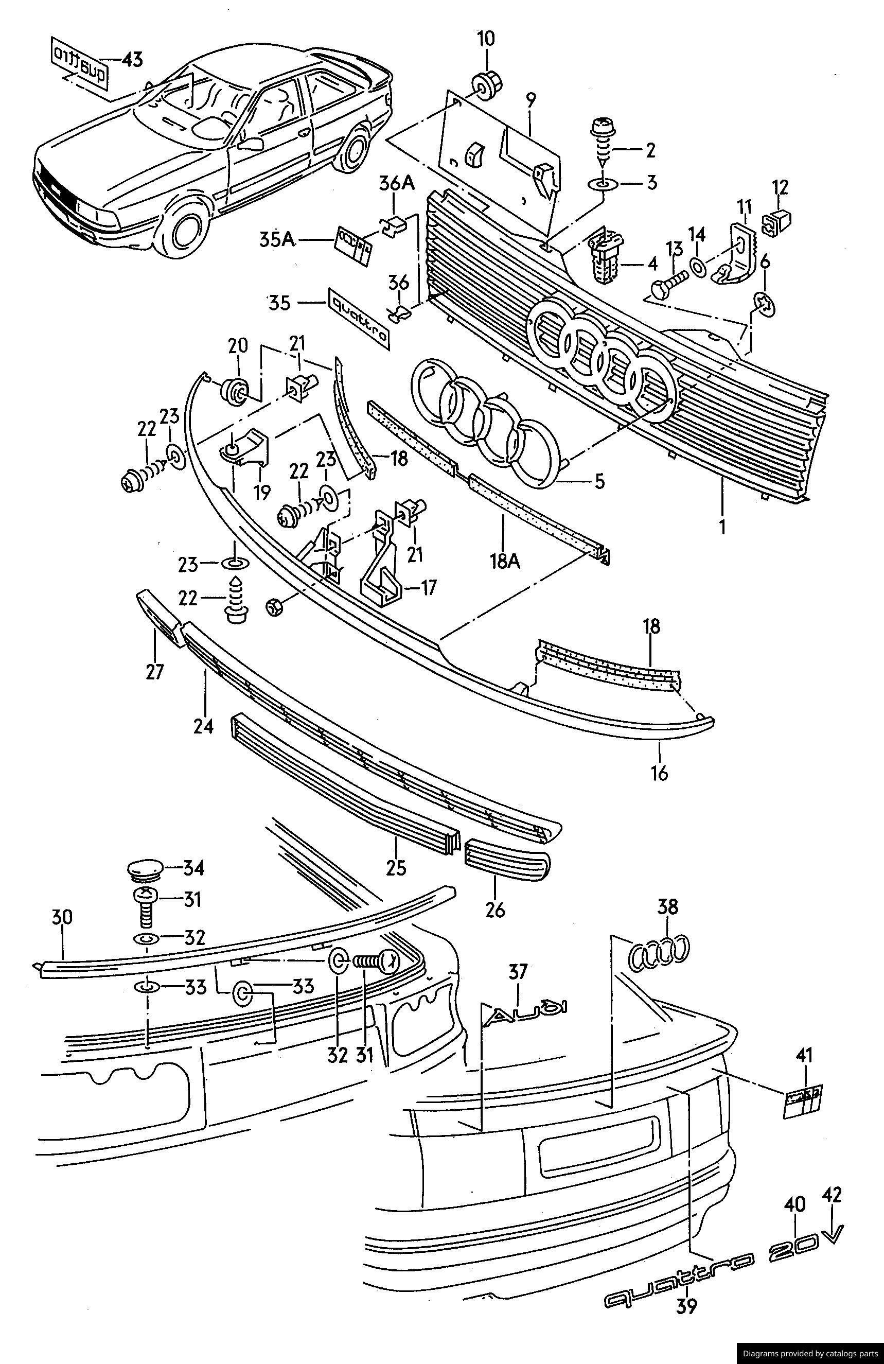 Car part diagram