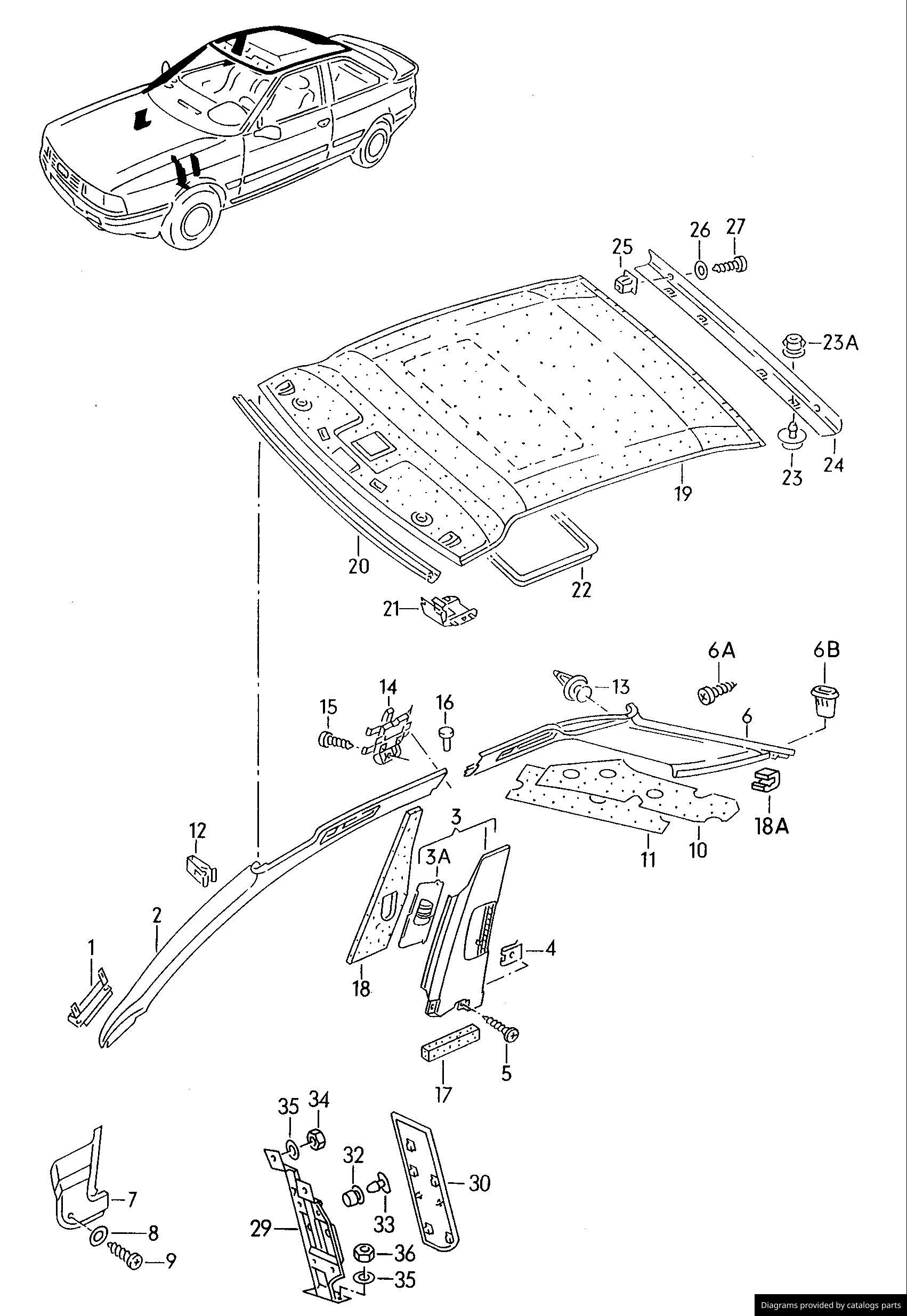 Car part diagram