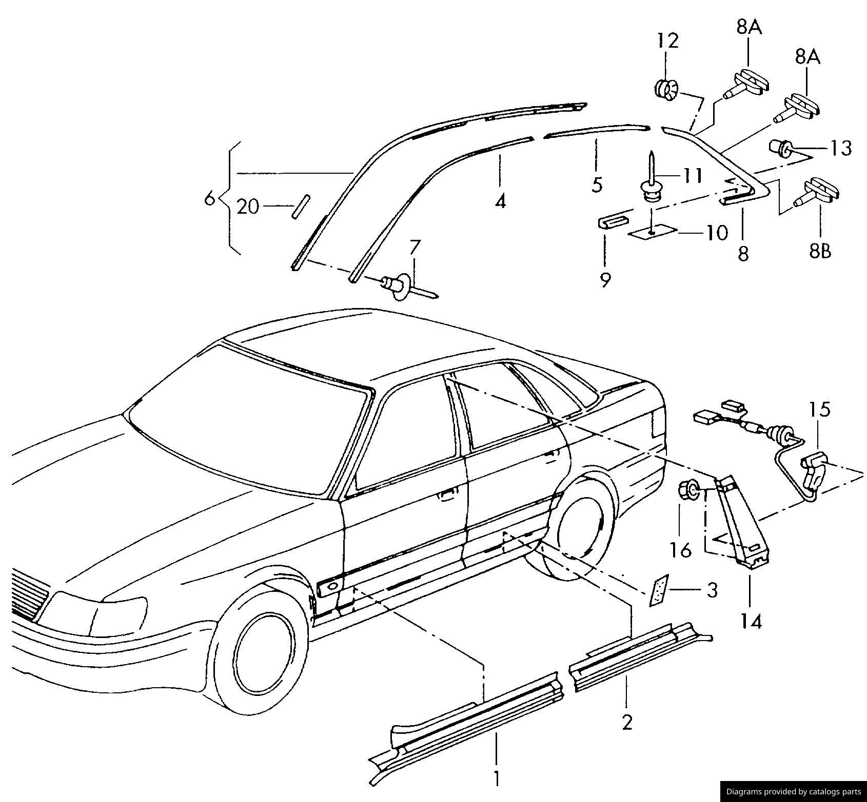 Car part diagram