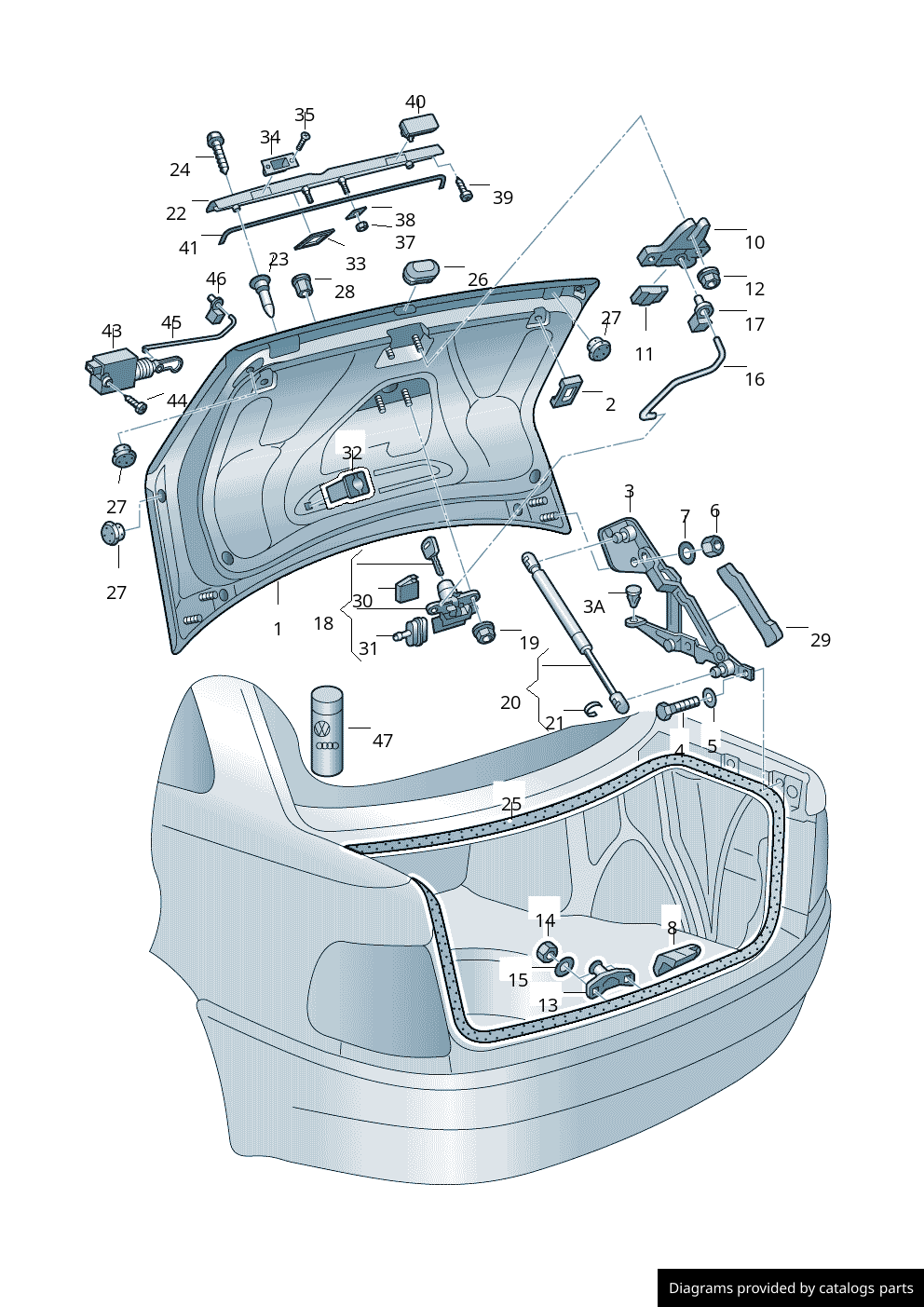 Car part diagram