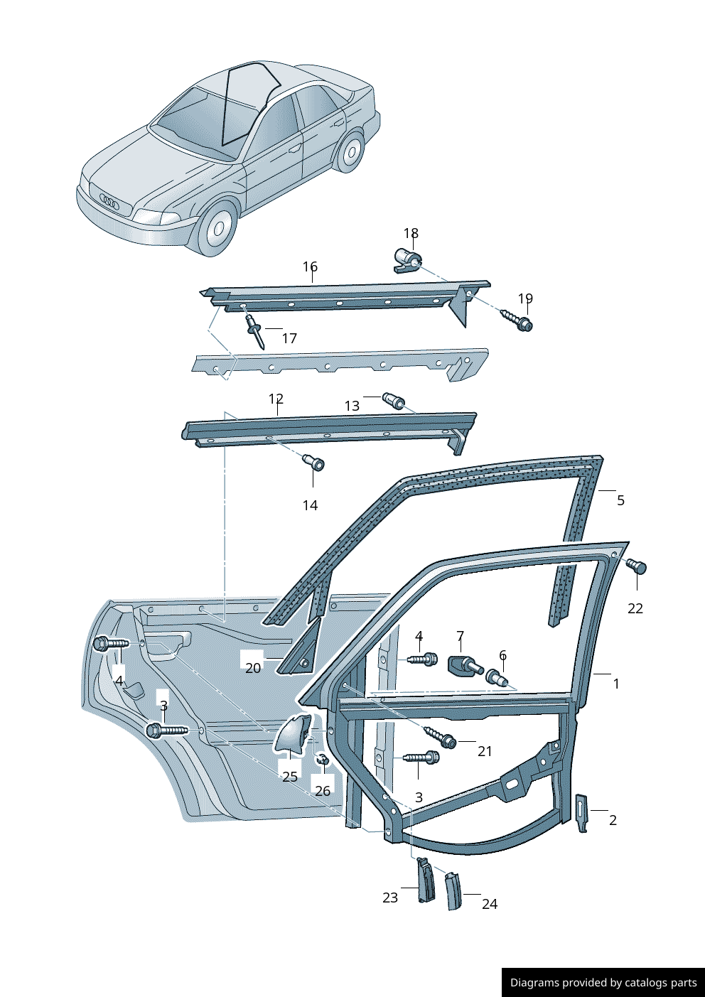 Car part diagram