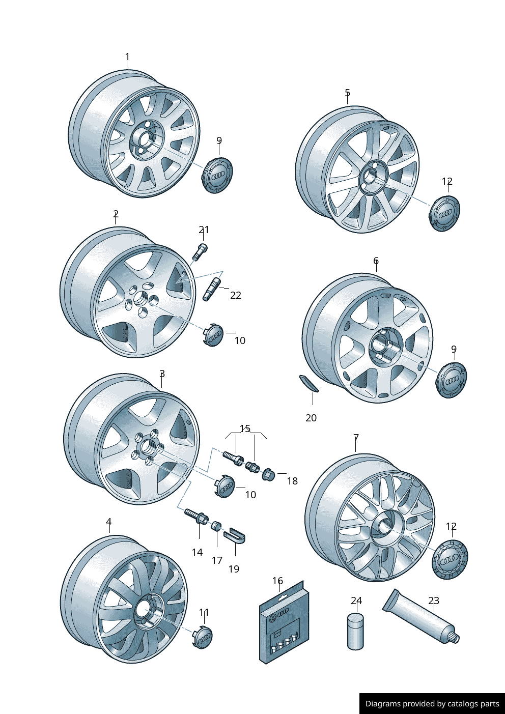 Car part diagram
