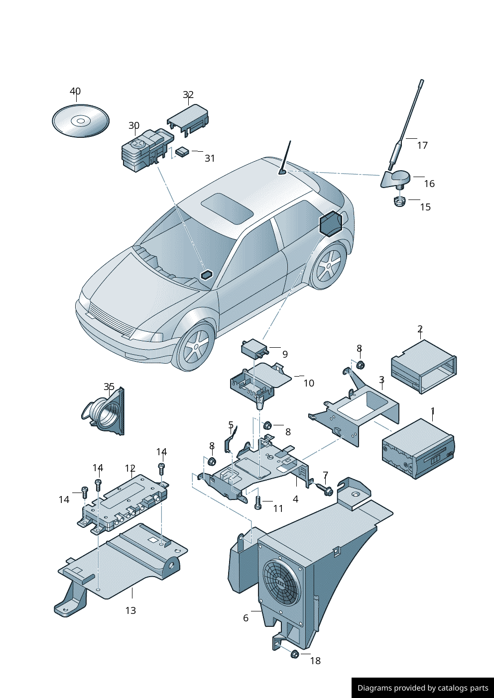 Car part diagram