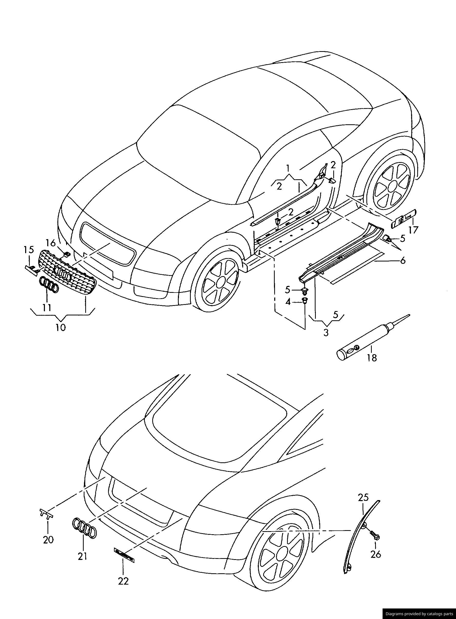 Car part diagram
