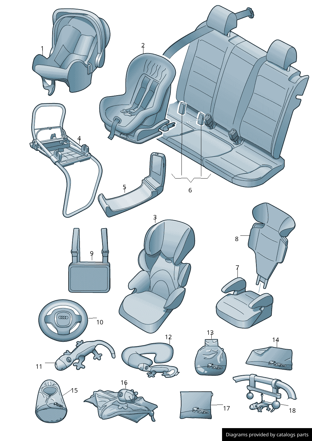 Car part diagram