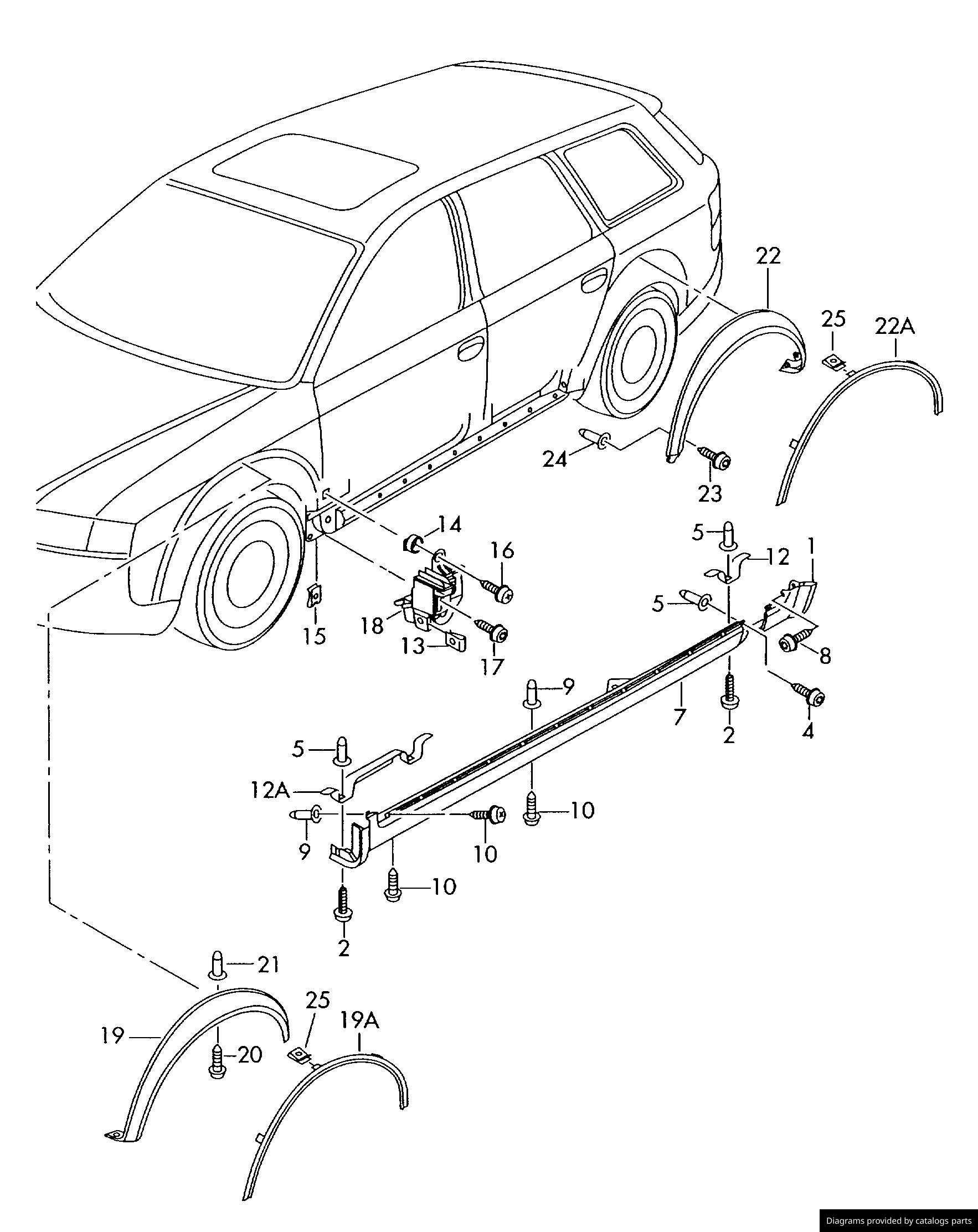 Car part diagram