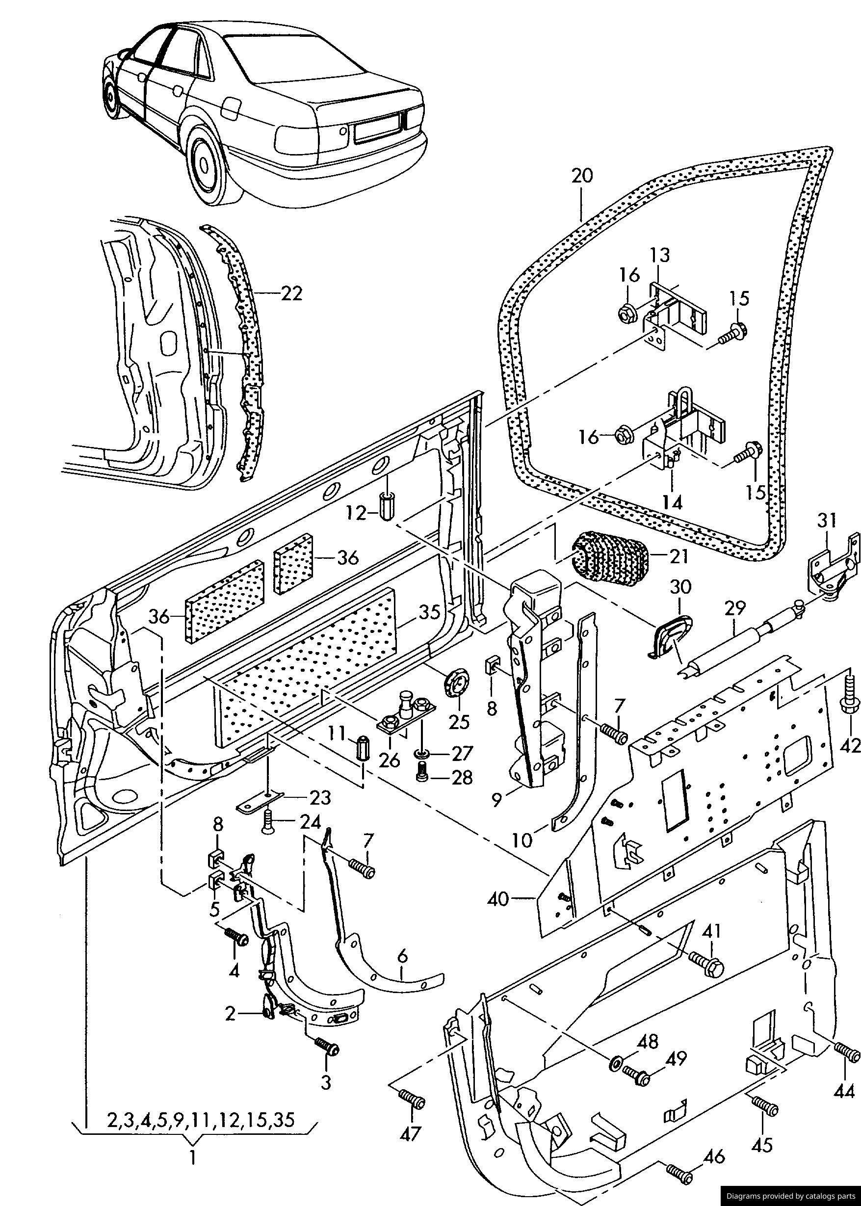 Car part diagram