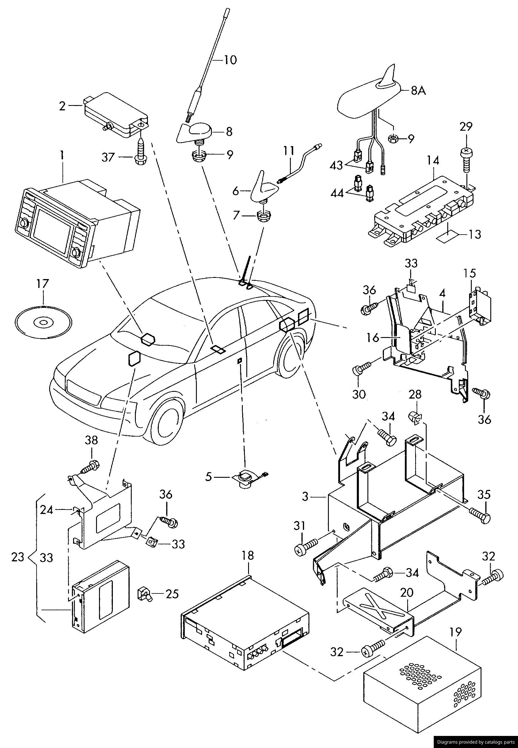 Car part diagram
