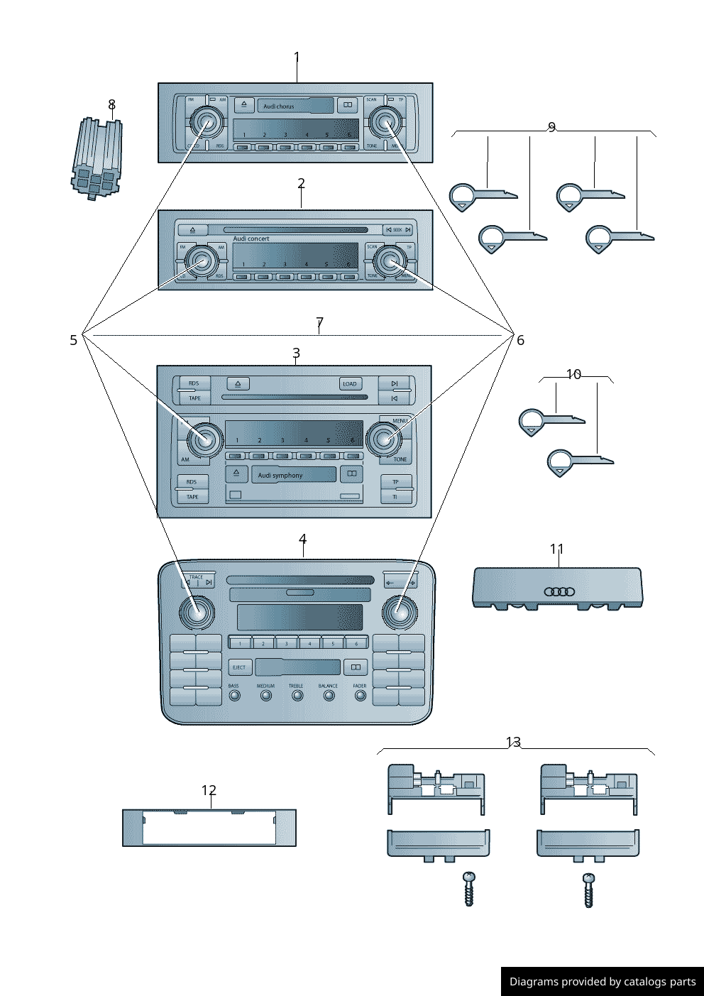 Car part diagram