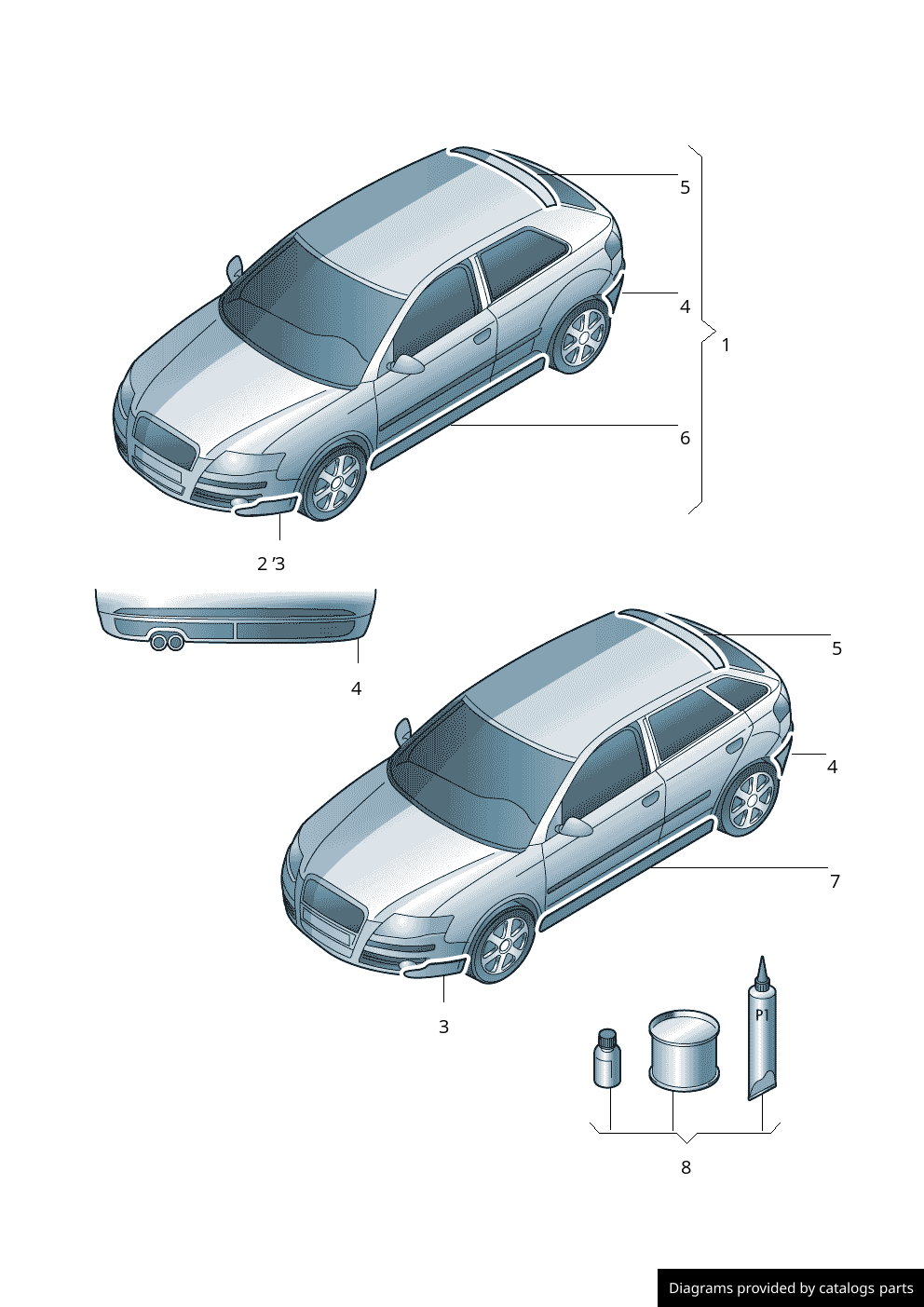 Car part diagram
