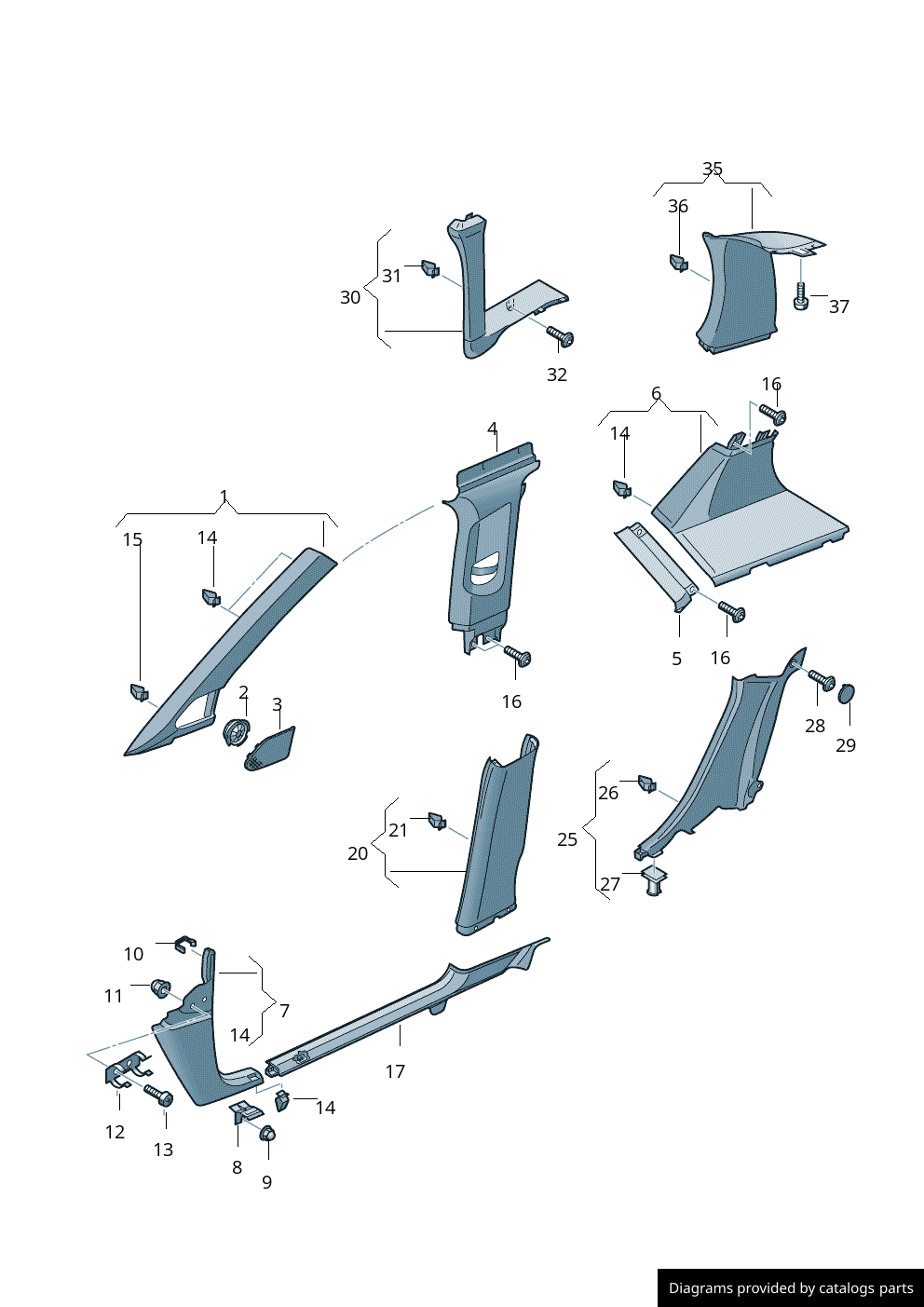 Car part diagram
