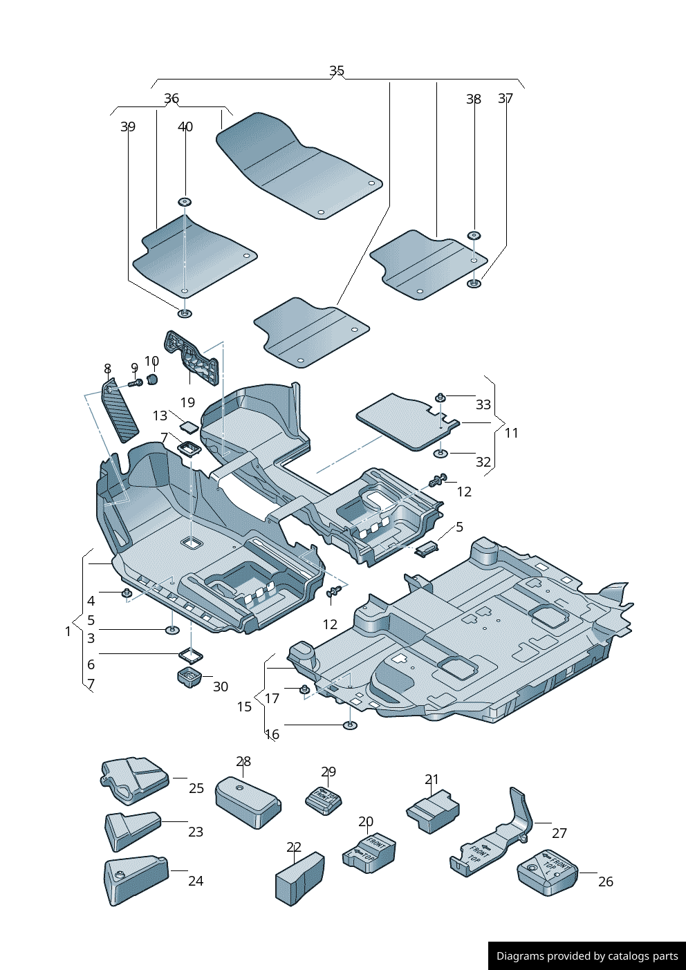 Car part diagram