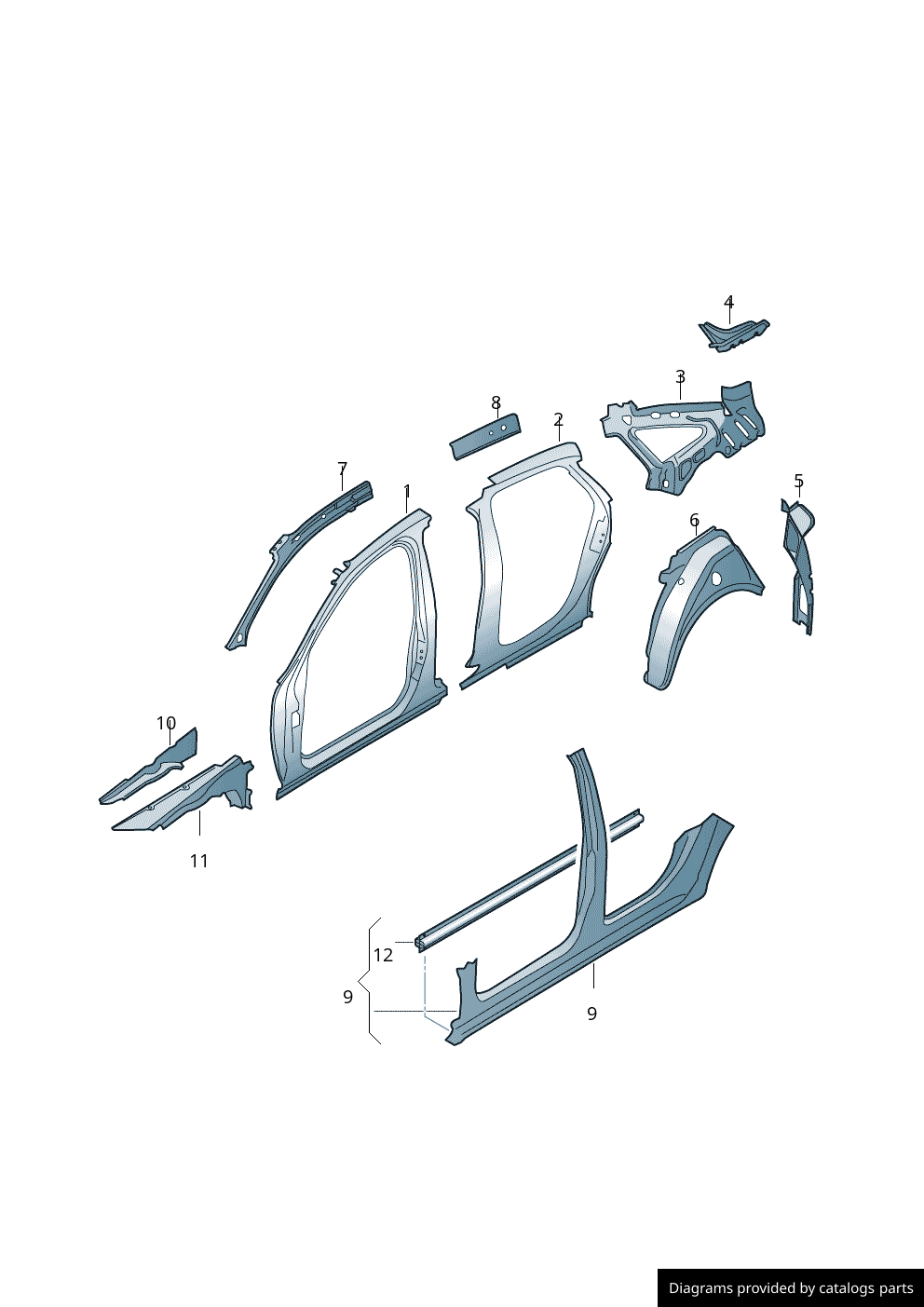 Car part diagram