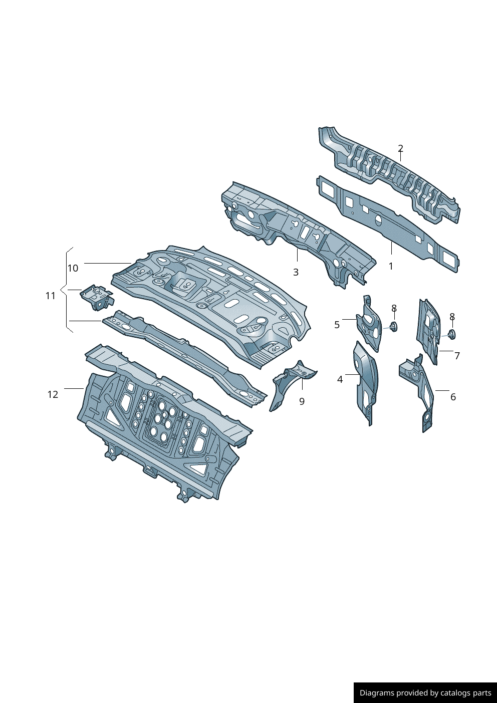 Car part diagram