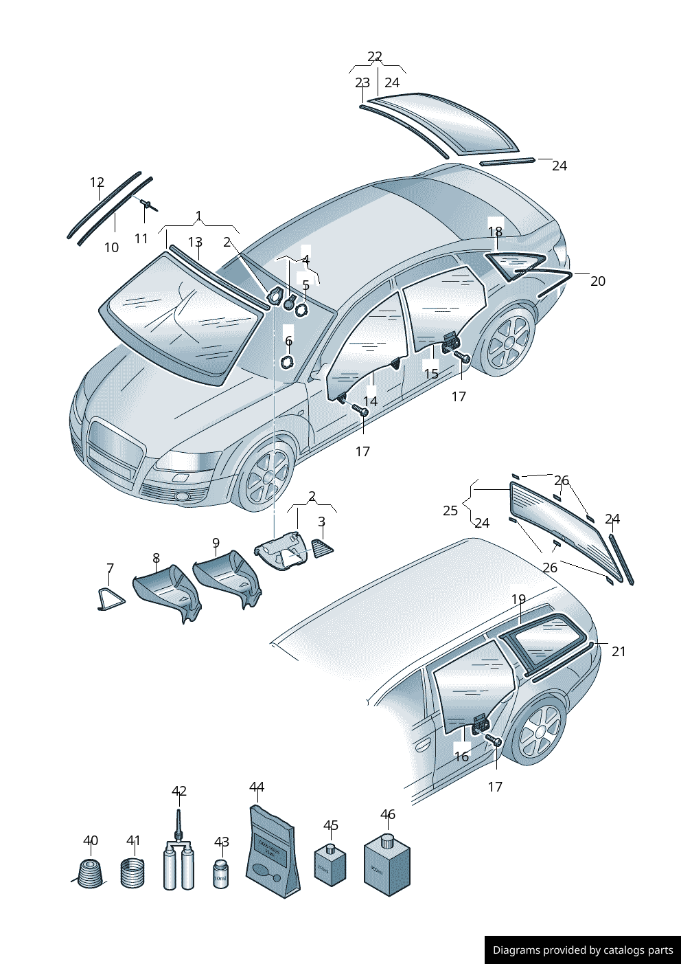 Car part diagram