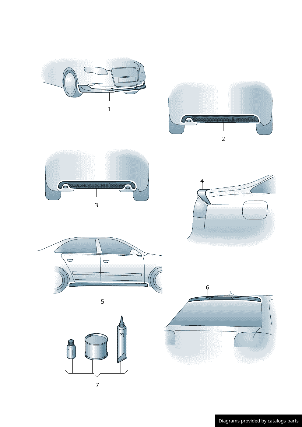 Car part diagram