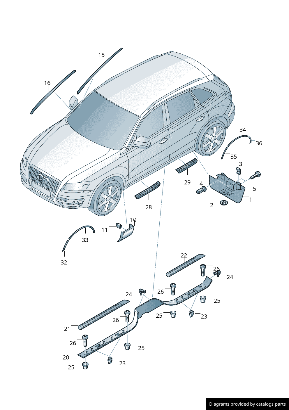Car part diagram