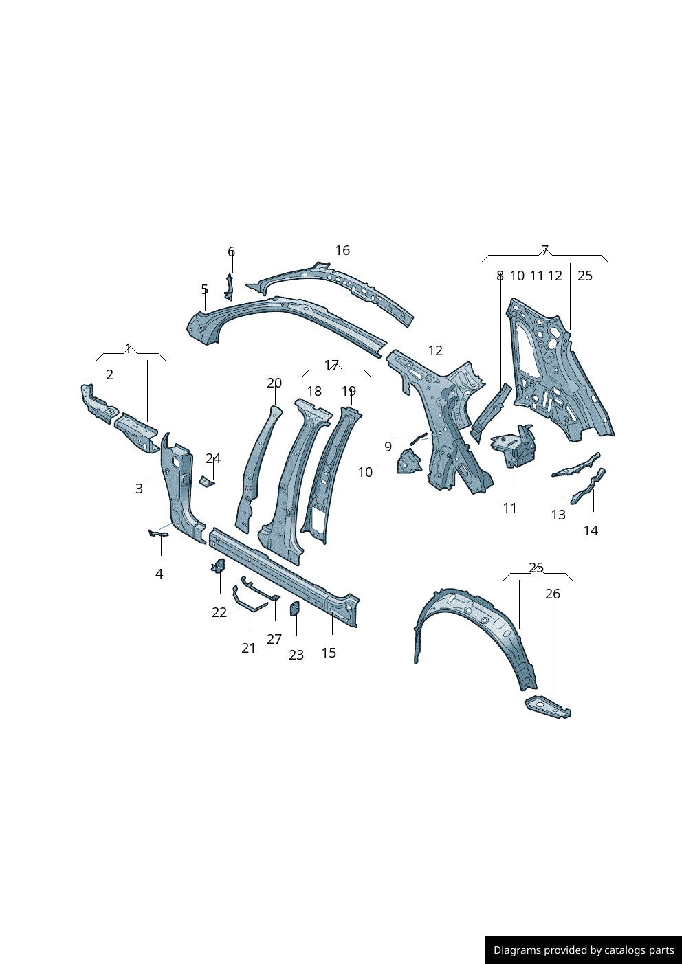 Car part diagram