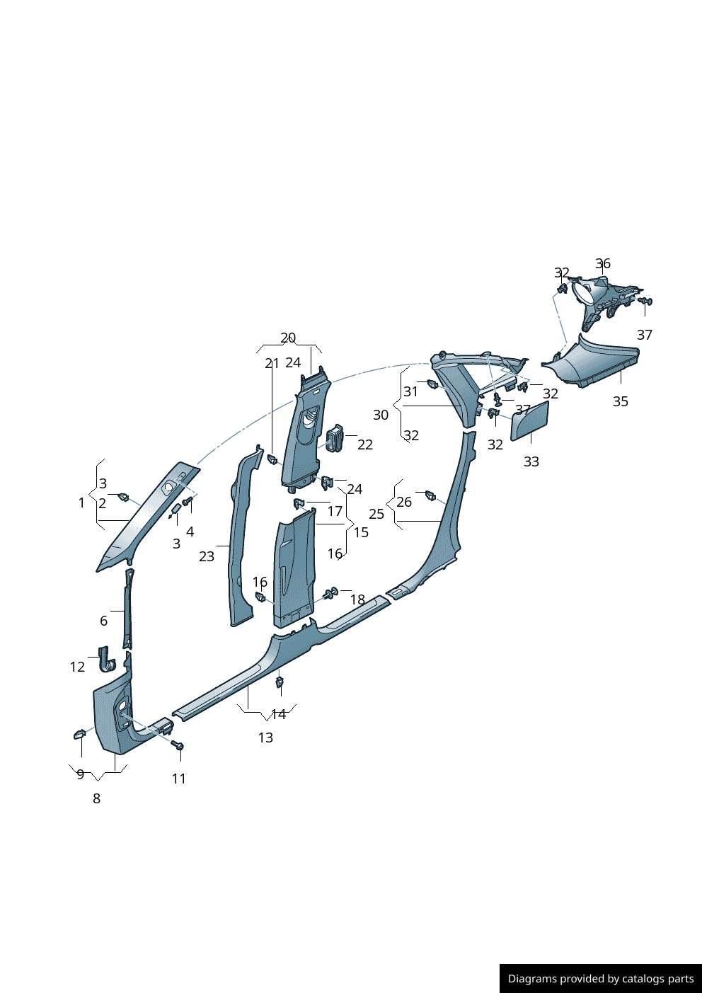 Car part diagram