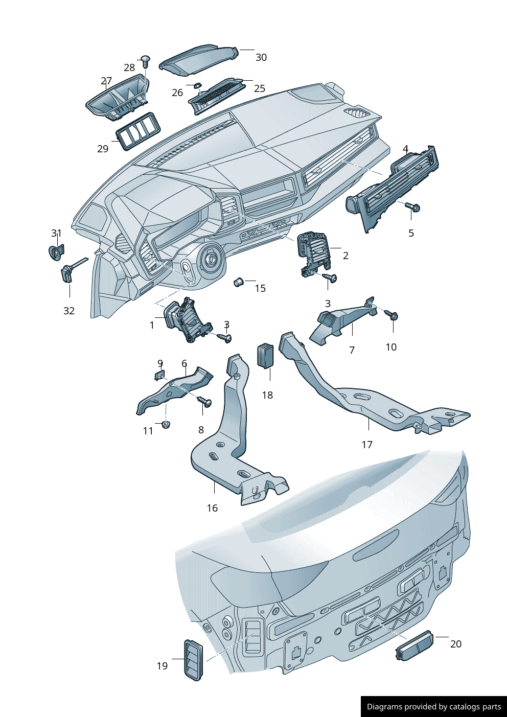 Car part diagram
