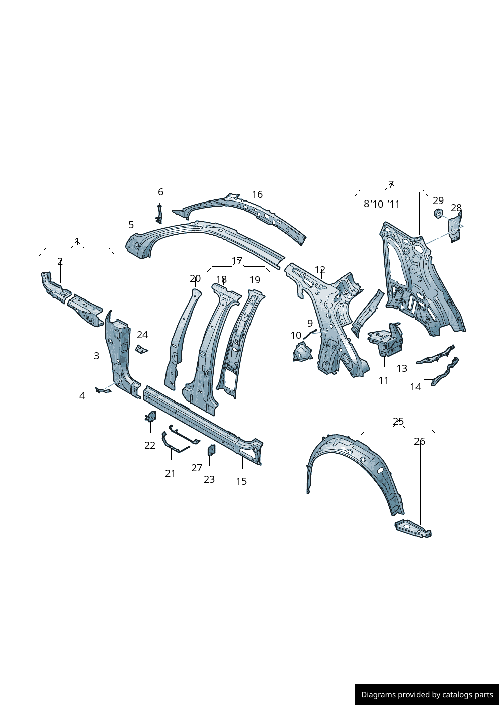 Car part diagram