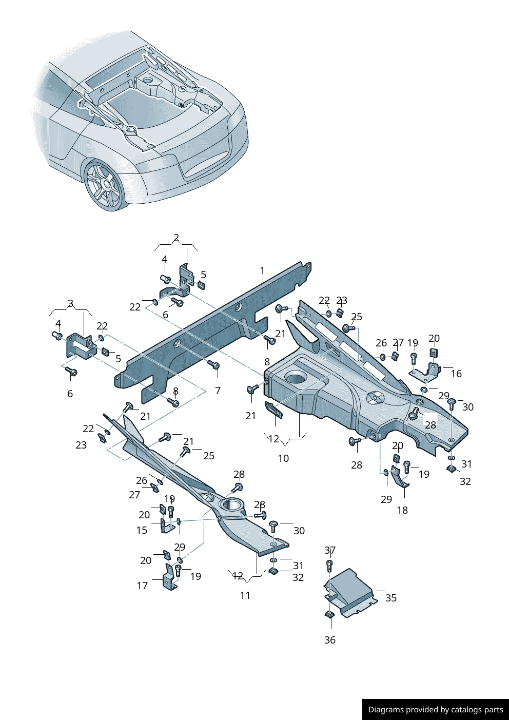 Car part diagram