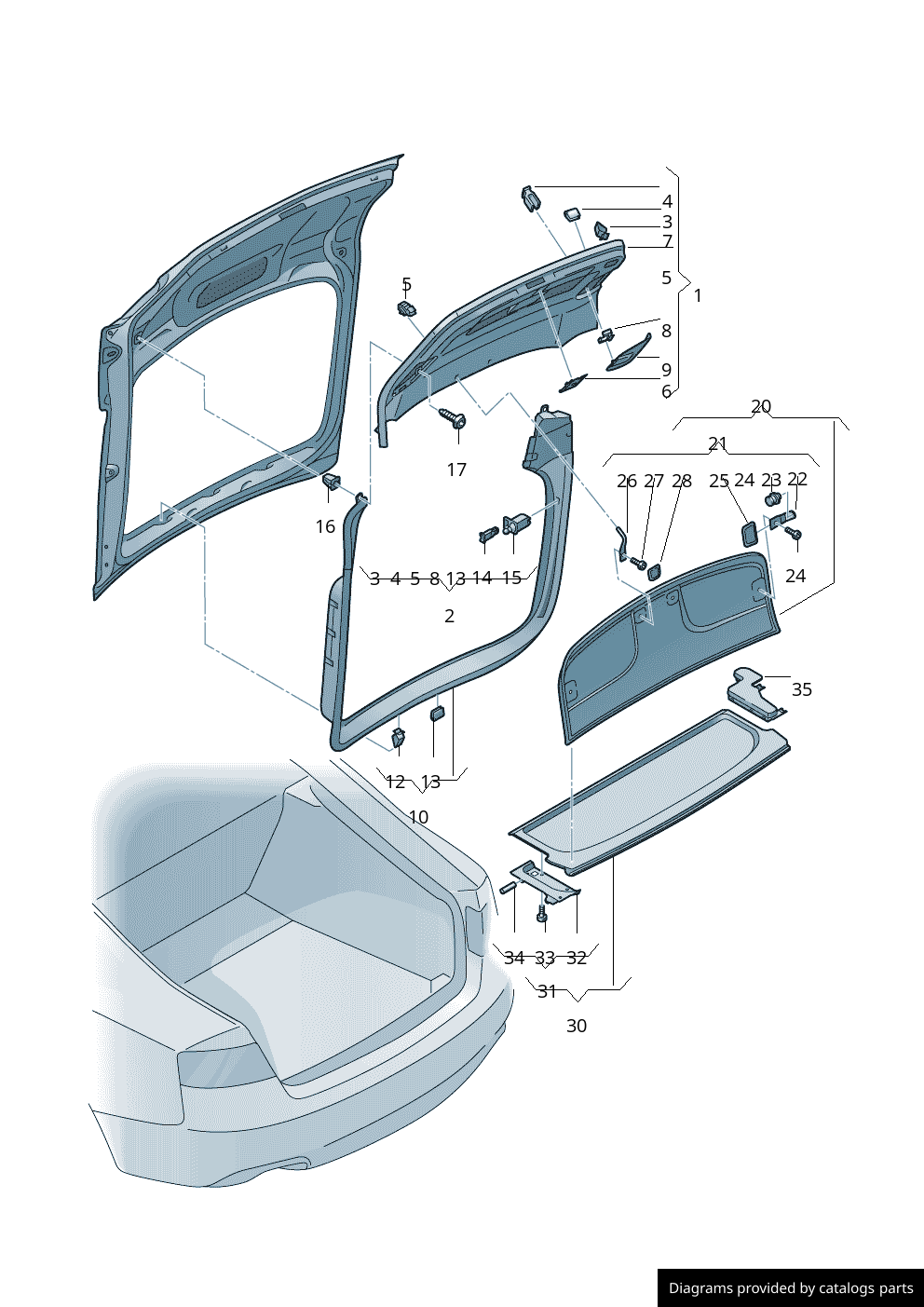 Car part diagram