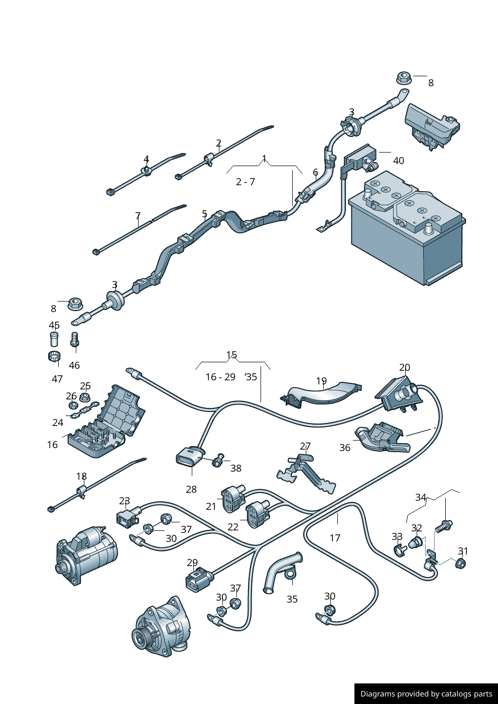 Car part diagram