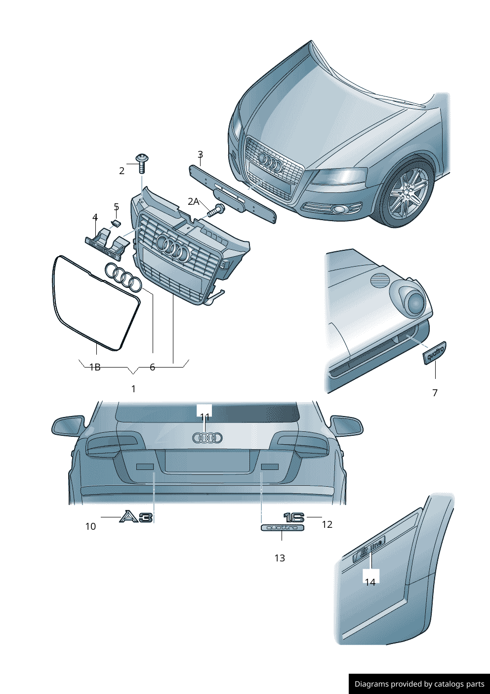 Car part diagram