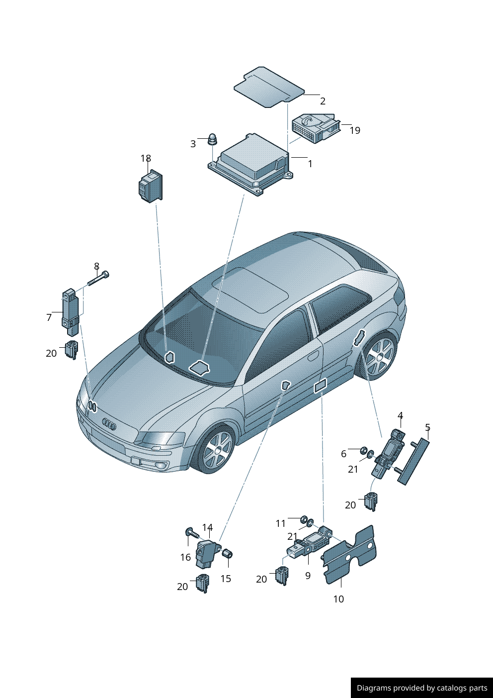 Car part diagram