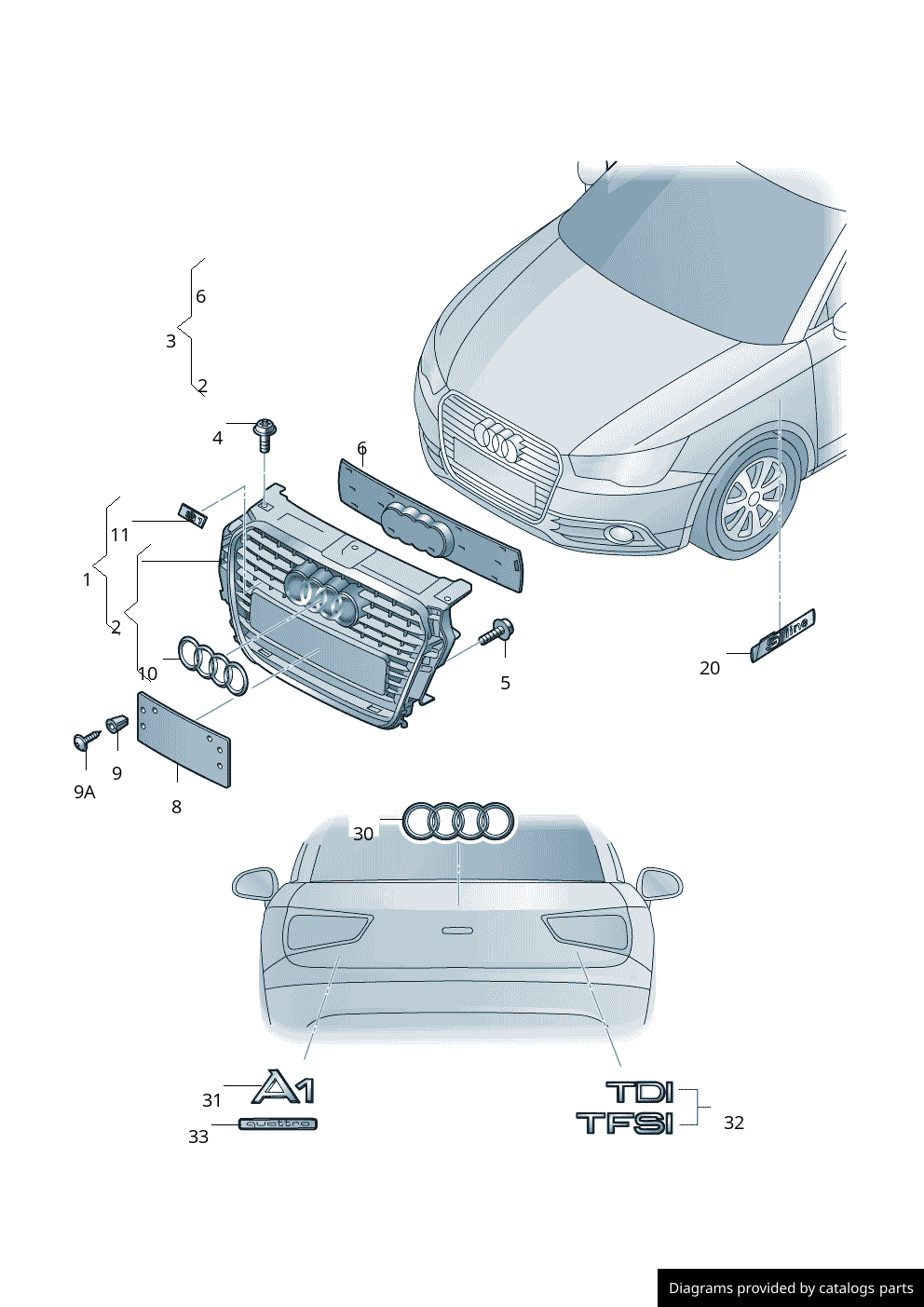 Car part diagram