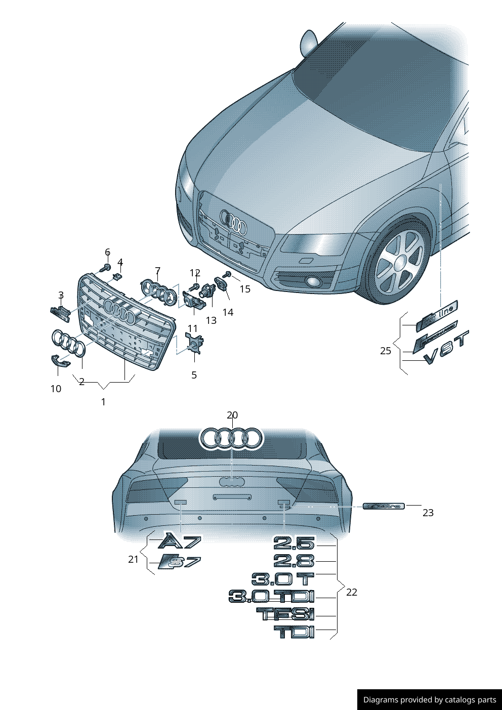 Car part diagram