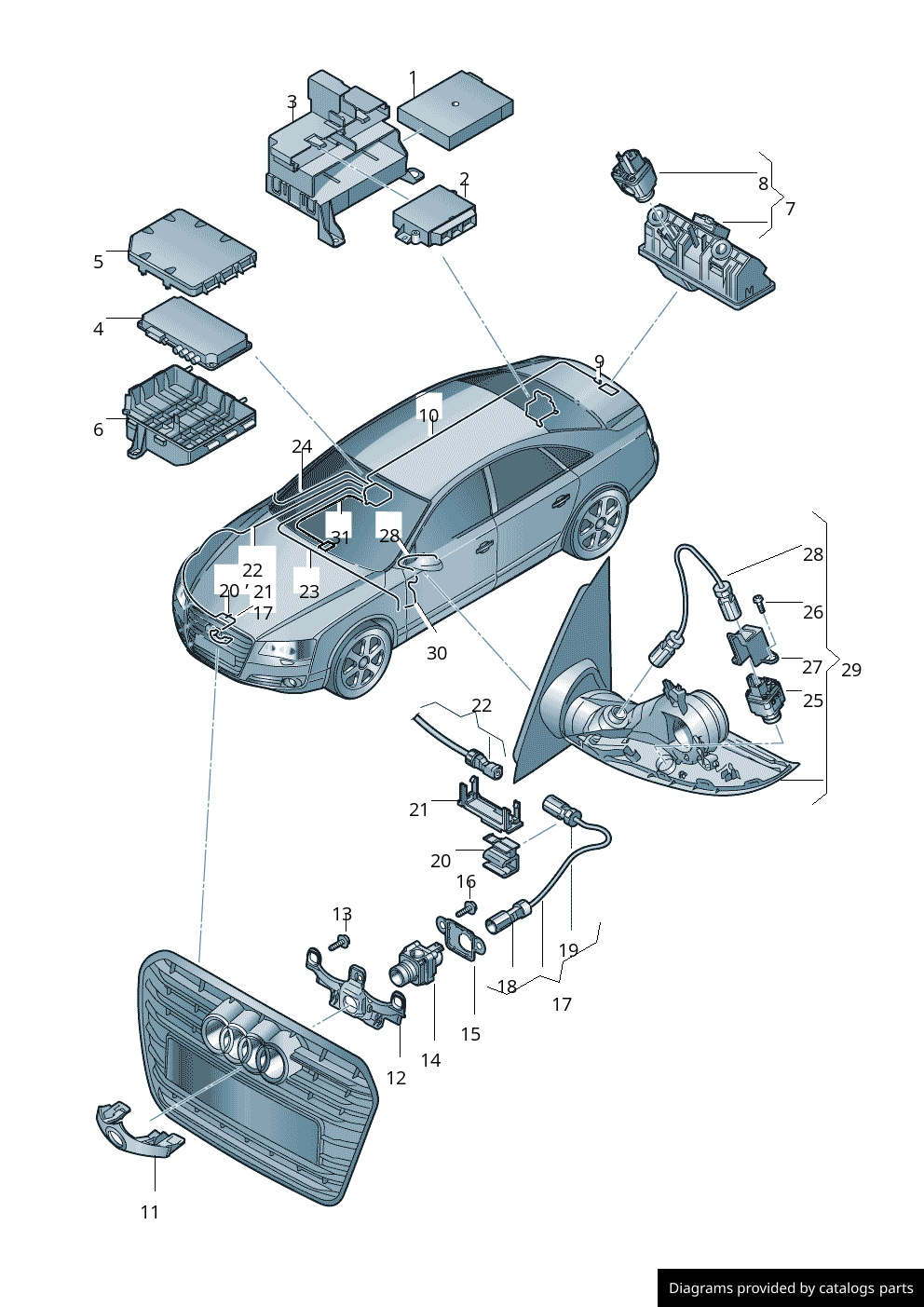 Car part diagram