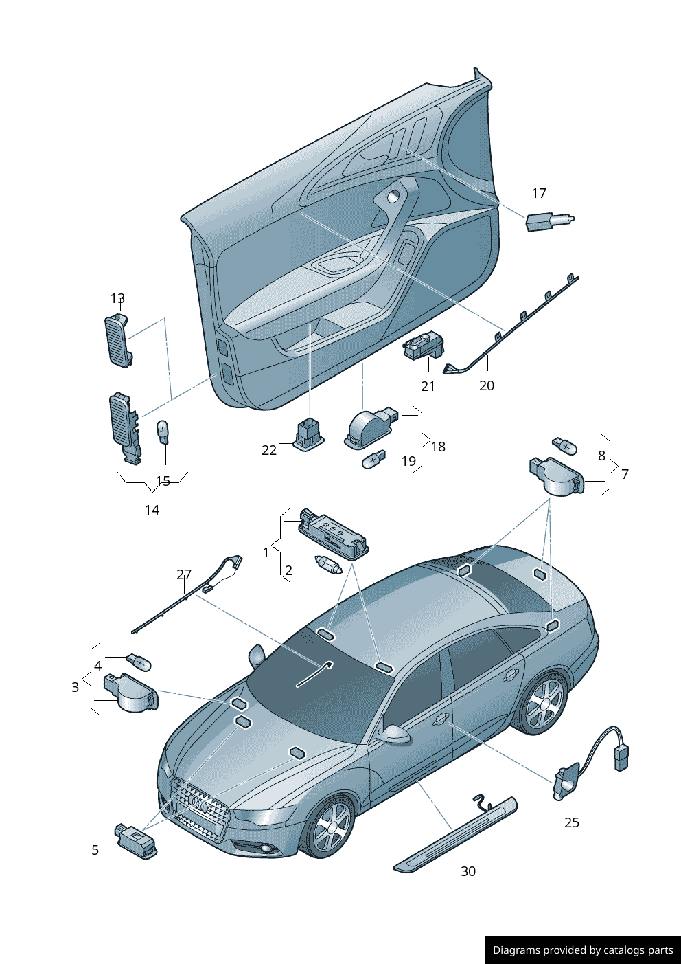 Car part diagram
