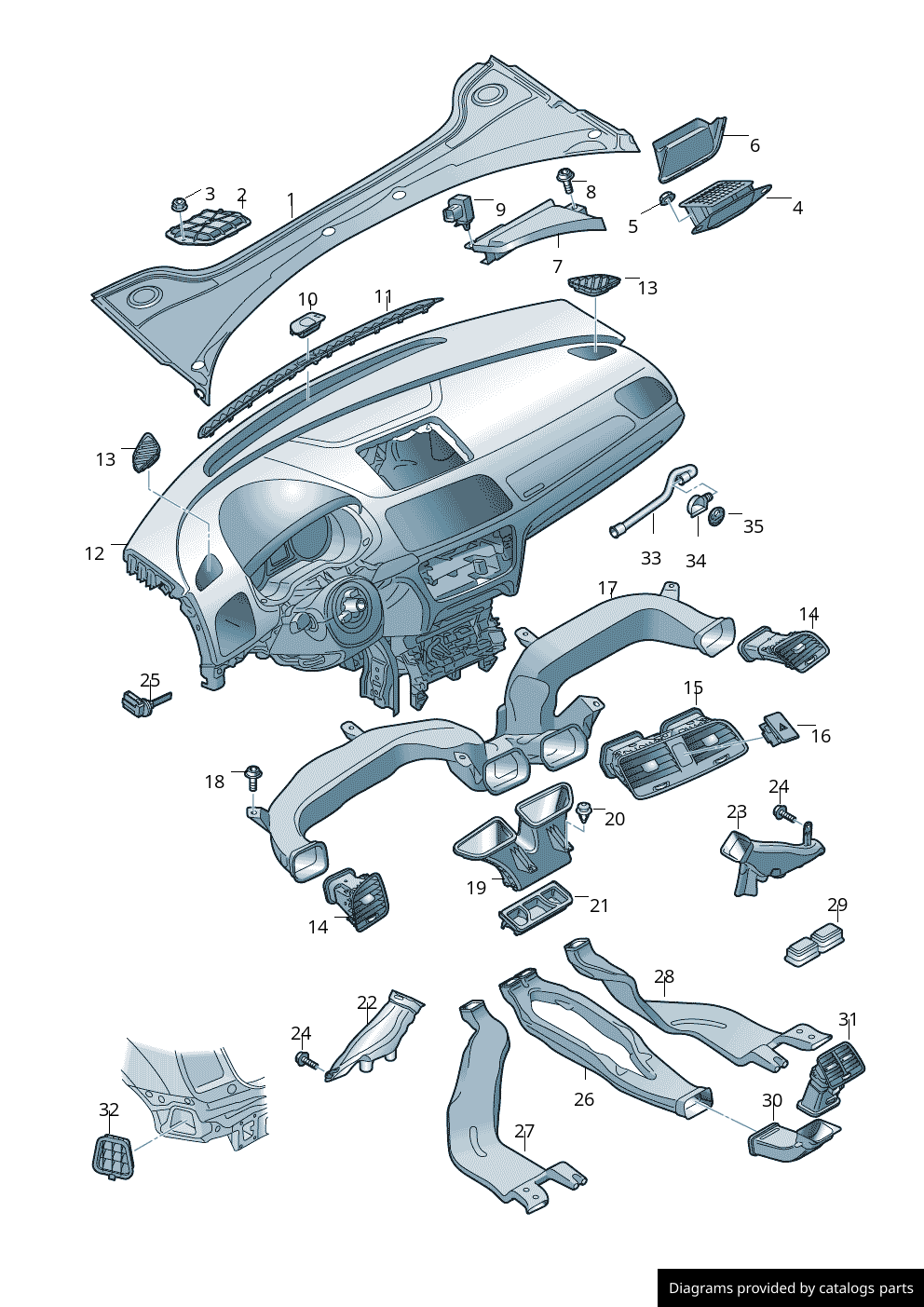 Car part diagram