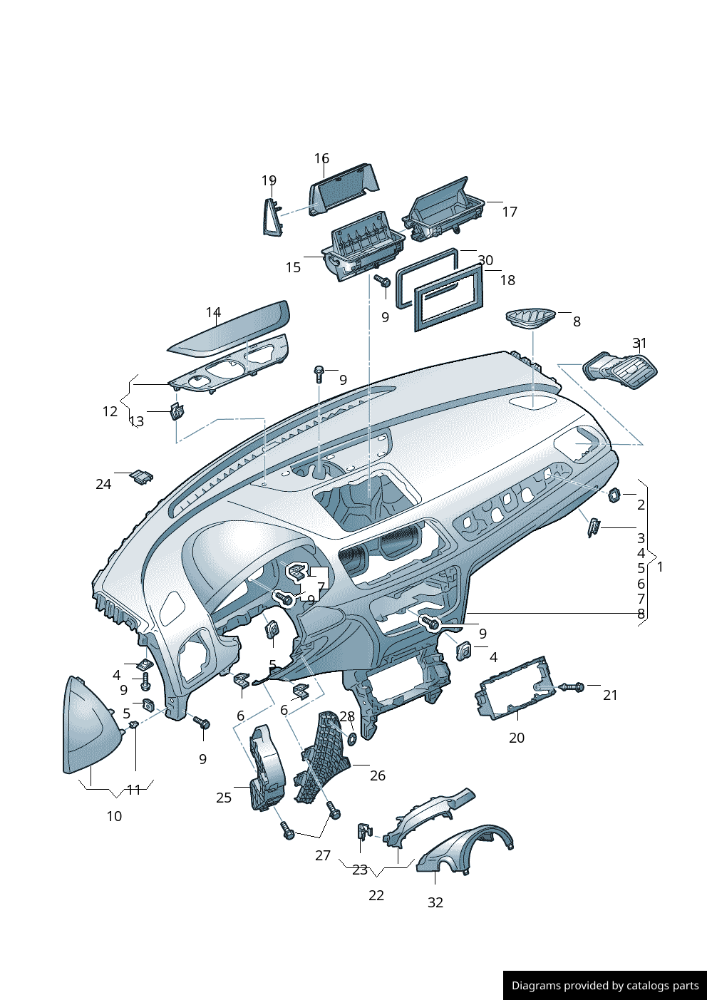 Car part diagram
