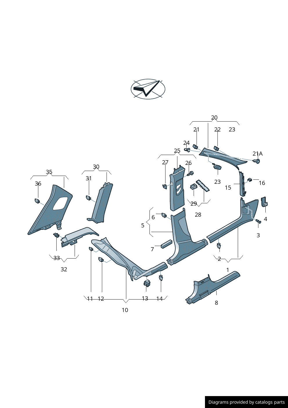 Car part diagram