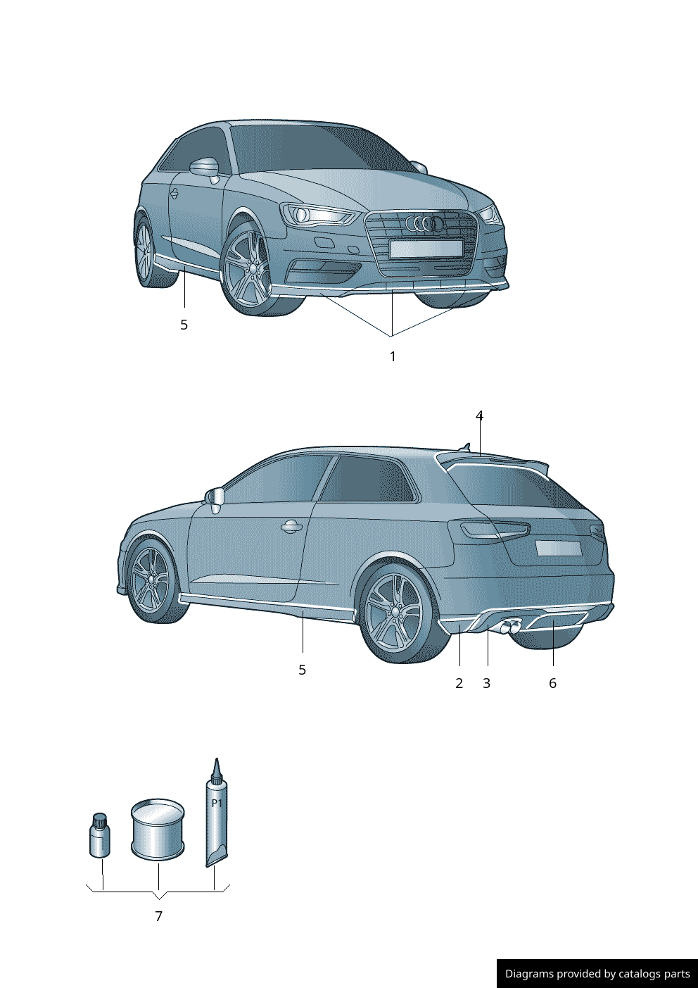 Car part diagram