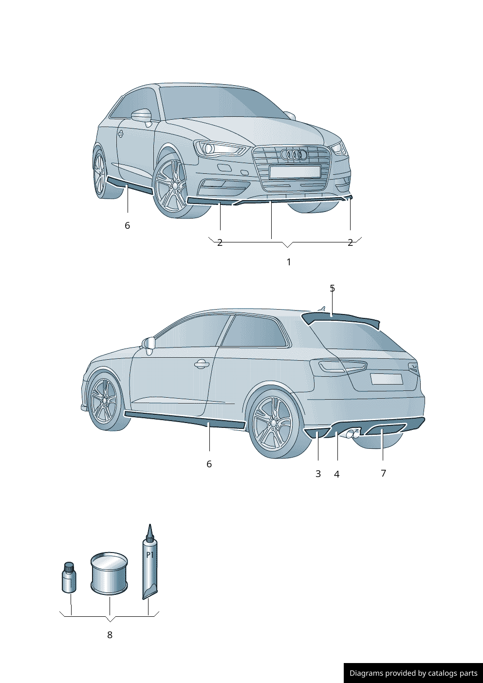 Car part diagram