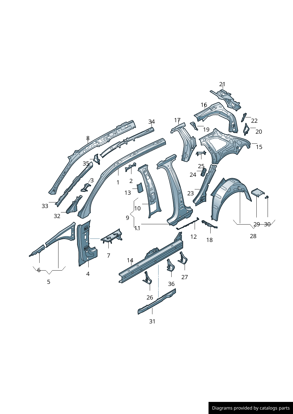 Car part diagram