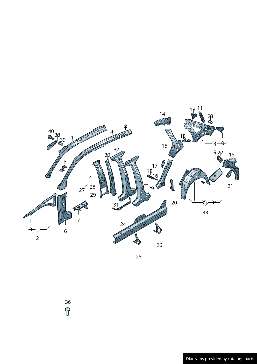 Car part diagram