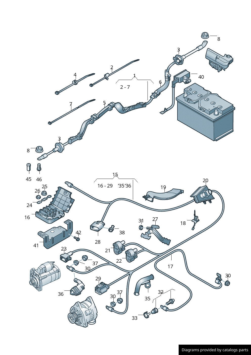 Car part diagram