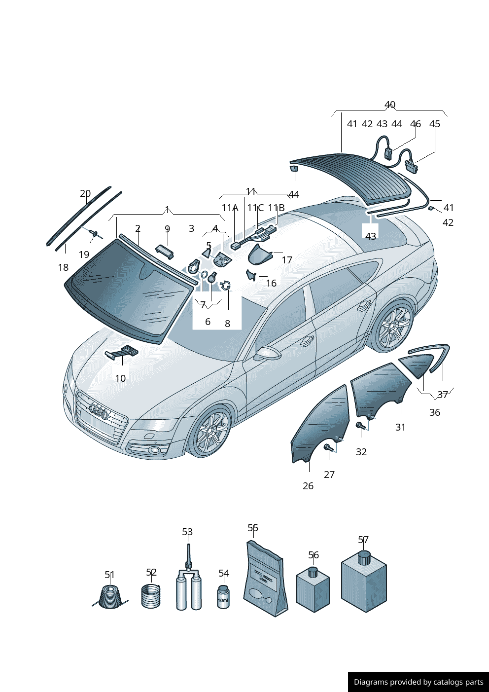 Car part diagram