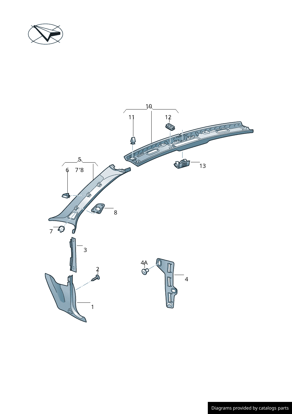 Car part diagram